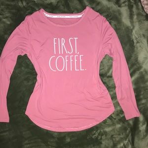 First, Coffee shirt